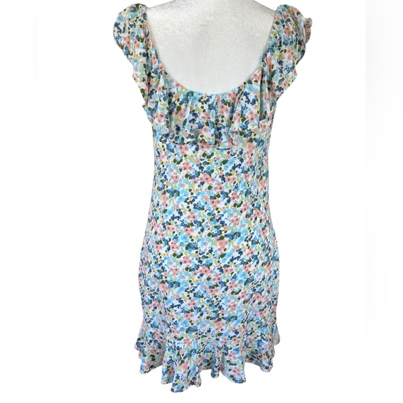 Abercrombie & Fitch Multicolor Floral Ruffle Sleeveless Sun‎ Dress NWT- Medium - Picture 4 of 12